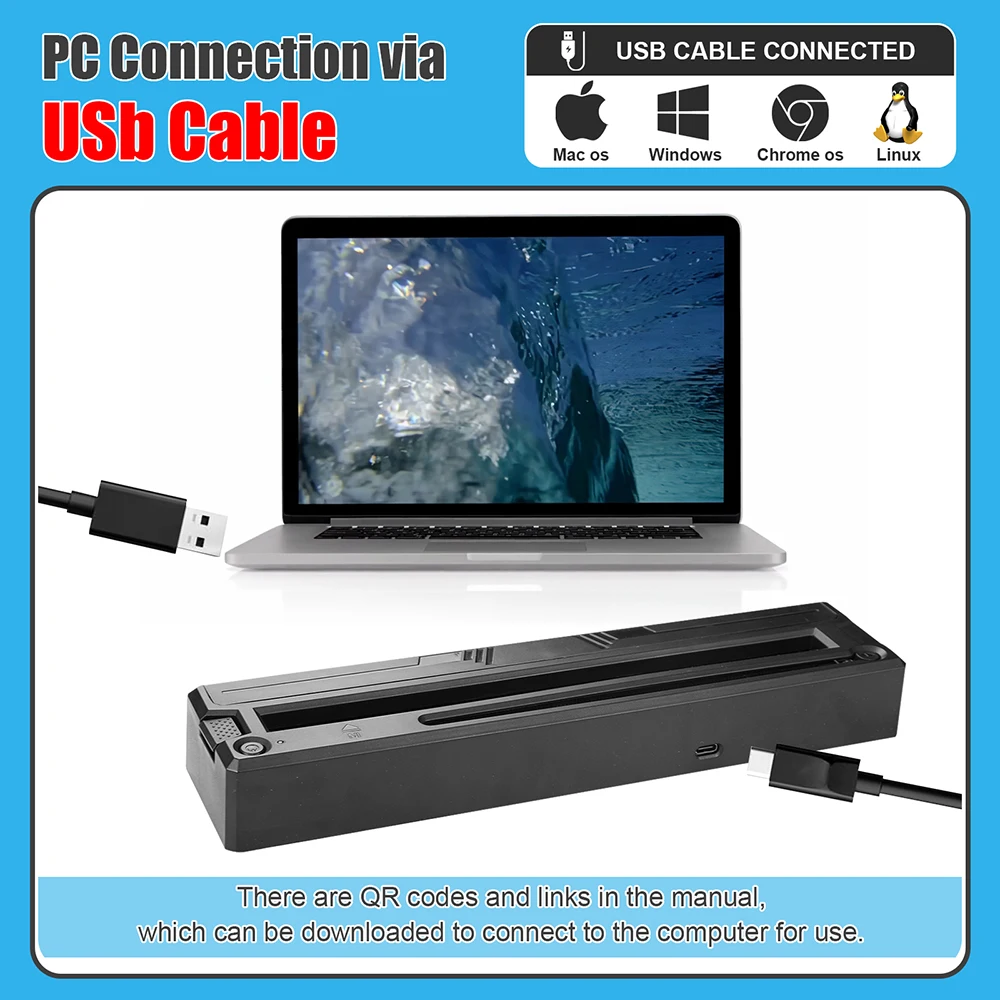 Wireless Tattoo Printer Bluetooth Tattoo Stencil Thermal Transfer Machine with 10 Transfer Paper Compatible with Smartphone & PC - Image 2