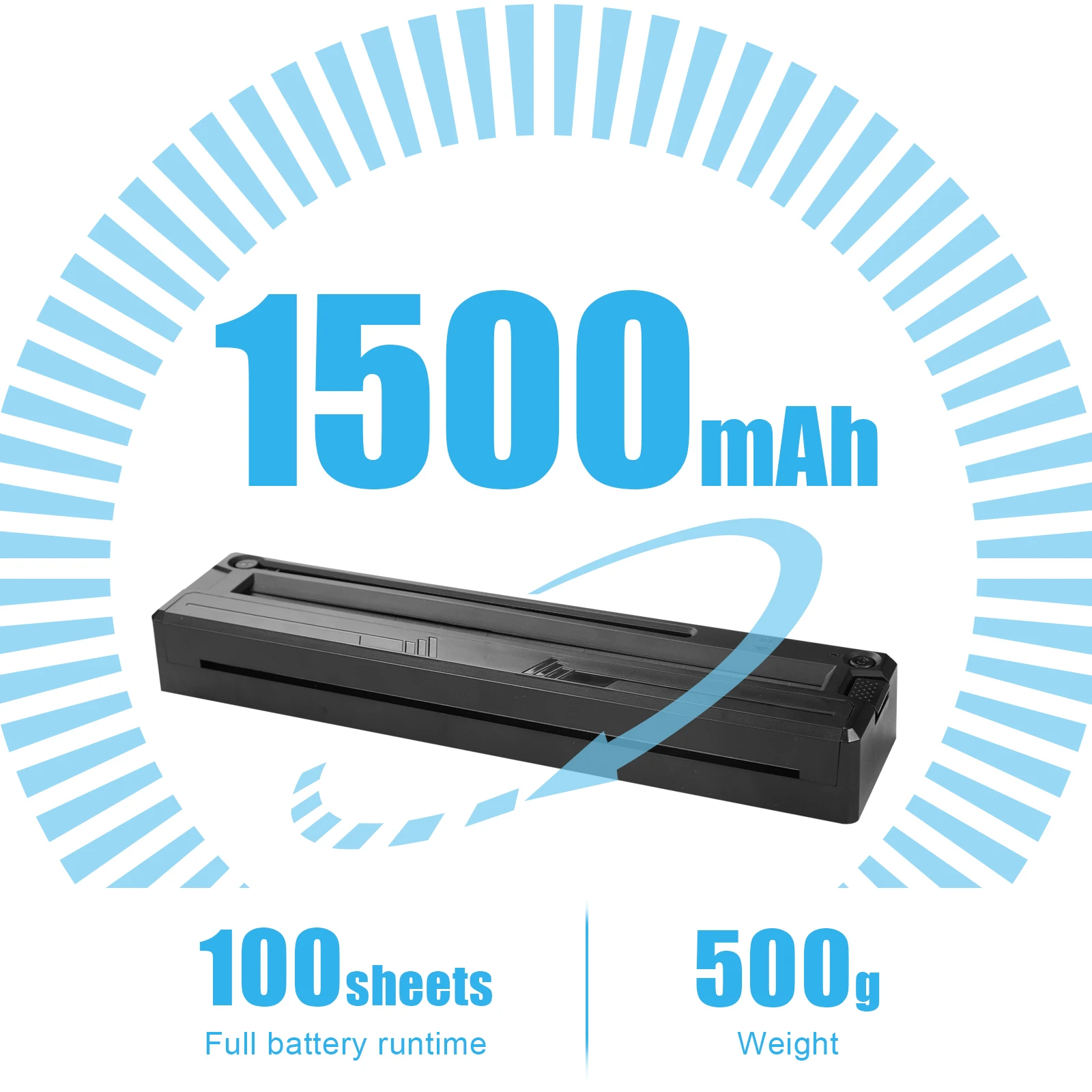 Wireless Tattoo Printer Bluetooth Tattoo Stencil Thermal Transfer Machine with 10 Transfer Paper Compatible with Smartphone & PC - Image 3