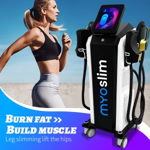 Myoslim High Power Handle High-Efficiency Muscle Stimulation RF Machine Body Sculpting Equipment Fat Burning Slimming Massage