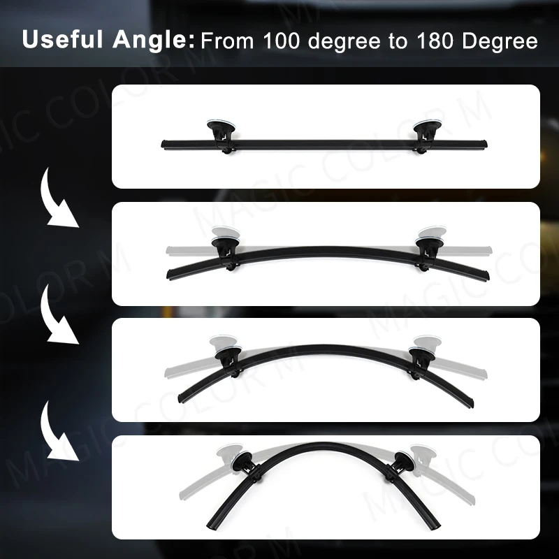 96 LED Strobe Lights For Emergency Flash Warning Lamp Windshield Bar 3030 Beads Red Blue Amber White Green Car Light Assembly - Image 3