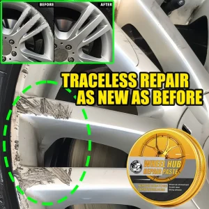 Car Wheel Hub Scratch Refurbishment Paste, Tire Rim Scratch Paint Repair Paste Aluminum and Steel Rings Dent Restore Care &dl/*