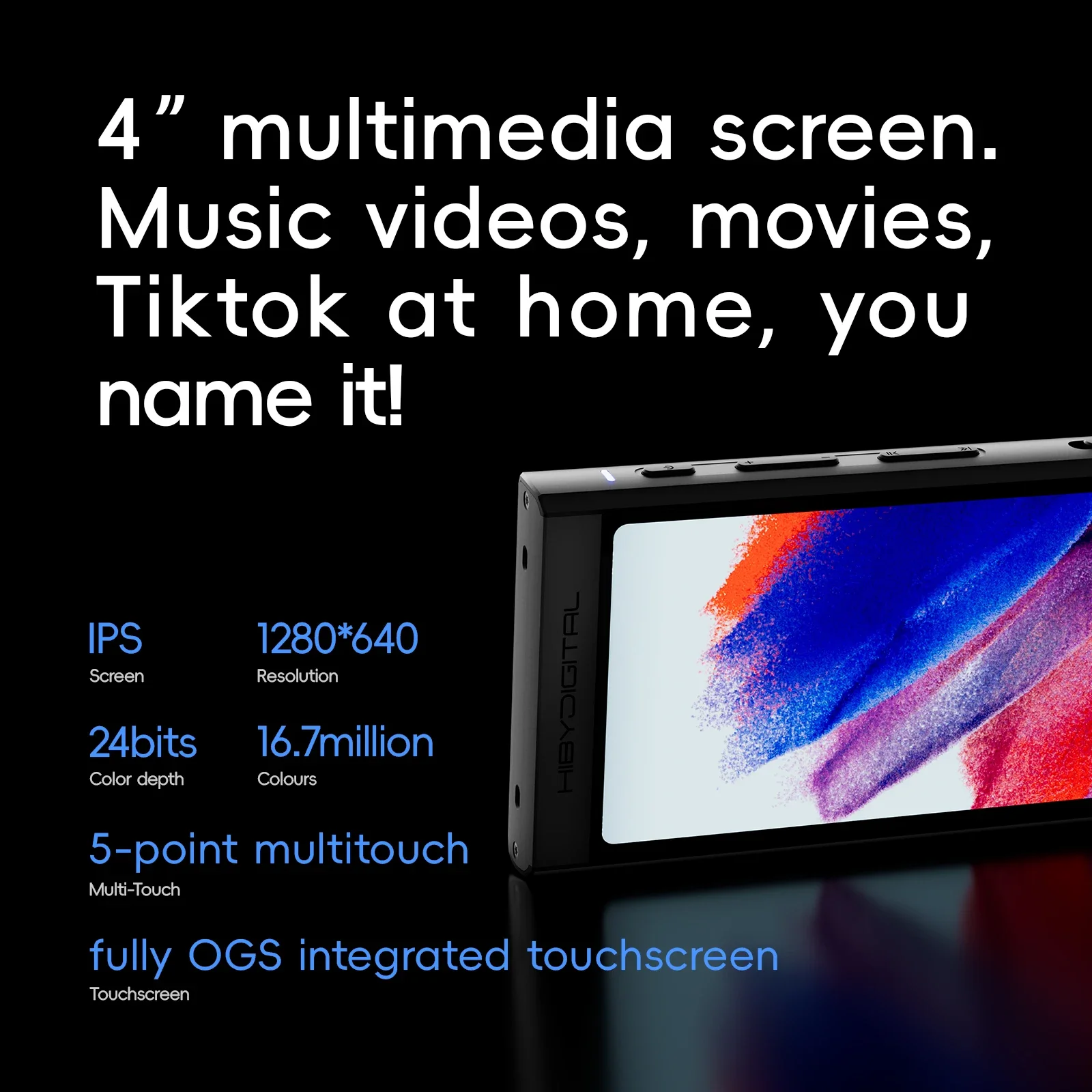 HiBy Digital M300 Android 13 Music Player MP3 HiFi Audio Bluetooth WiFi DSD256 FM Radio Dual Mic Built-in Speaker IPS 29hr 128GB - Image 4